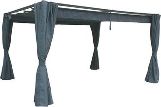Hesperide Hesperide - Cortinas Para Cenador Palmeira Antracita - Para Palmeira 4 X 3 M (4 Cortinas) - Hesp&eacute;ride