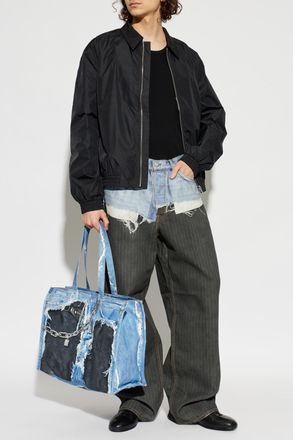 Acne Studios Striped Jeans, Mens, Grey