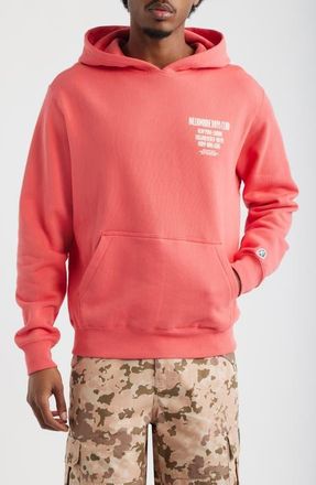 Billionaire Boys Club Satellite Graphic Cotton Hoodie in Rose Of Sharon at Nordstrom, Size Xx-Large