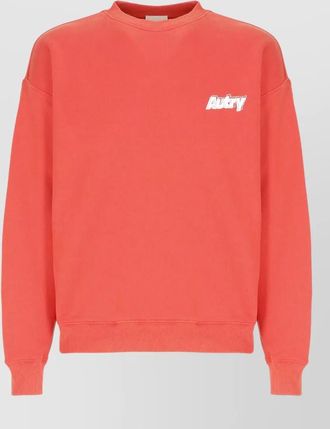 Autry round neck cotton sweatshirt long sleeves