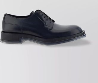 Alexander McQueen leather lace-up derby shoes