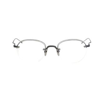 Thom Browne Titanium Semi Rimless Oval Eyeglasses - unisex - Accessoires - Grijs - Maat: 52 MM