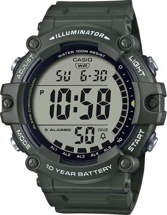 Casio Mens Oversized Digital Sport Watch with Green Band - AE-1500WHX-3AVCF