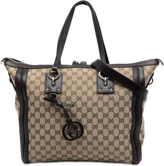 Gucci Pre-owned Gucci GG Canvas Charm Satchel Ladies 247280 204991