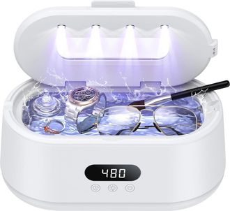 OEM Limpiador Ultras&oacute;nico De Joyas, 50 Khz, Dos Modos De Funcionamiento Y Pantalla Led, 5 Modos De Limpieza, Limpiador S&oacute;nico De 24 W Para Joyas, Gafas, R