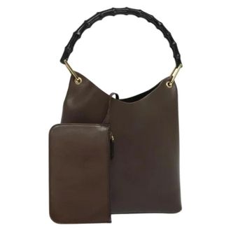 Gucci Pre-owned Cuoio borse-gucci - - Pre-owned - Donna - Marrone - ONE SIZE