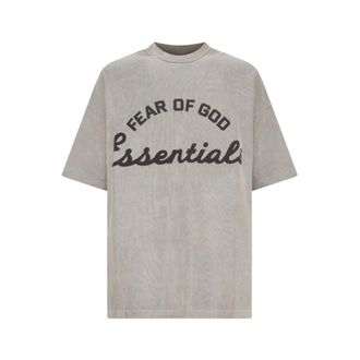 Fear of God T-Shirts, male, Gray, Size: XS Training 90s Short Sleeve Tee