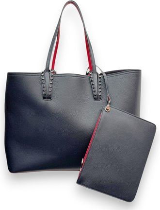 Christian Louboutin Black Leather Tote Bag (Pre-Owned)