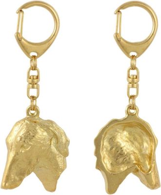 OEM Llavero Con Forma De Perro Ba&ntilde;ado En Oro, Decoraci&oacute;n Para Bolsos, Accesorio De Lujo De Art-dog, Galgo Africano, Azawakh Ii