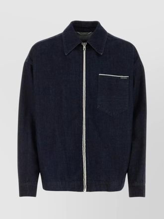 Dolce & Gabbana denim jacket with buttoned cuffs and multiple pockets