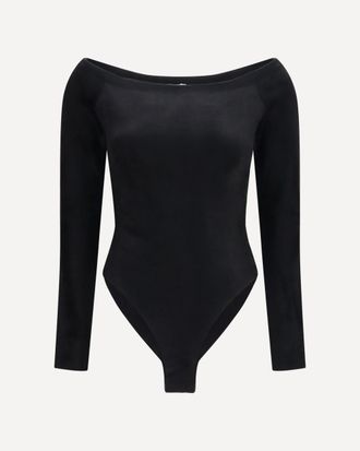 Alaia Velvet off-shoulder Bodysuit Female 36