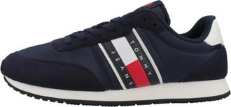 Tommy Jeans TJM Classic Runner - Heren - Sneakers - Blauw - 40 EU - Schoenen