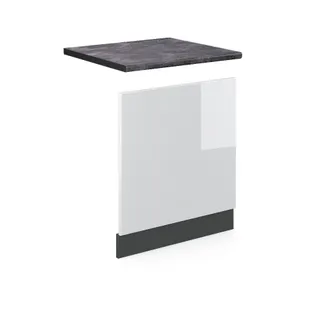 Vicco Panel Frontal R-line, Blanco Alto Brillo, 60 Cm, Et Antracita