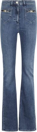 Elisabetta Franchi Classic Flared Jeans With Fitted Waist