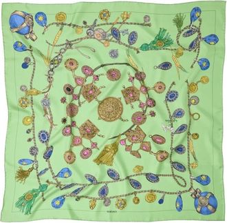 Versace Scarf Bio Print Broken Jewels