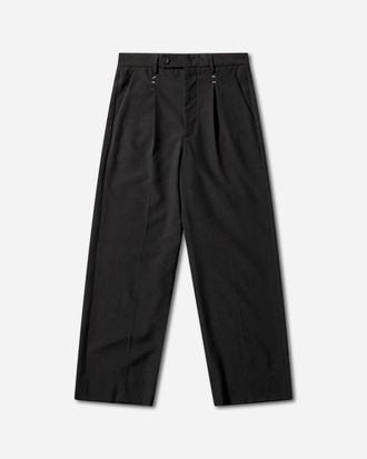 Maison Margiela Men s Stapled Wool Trousers Black