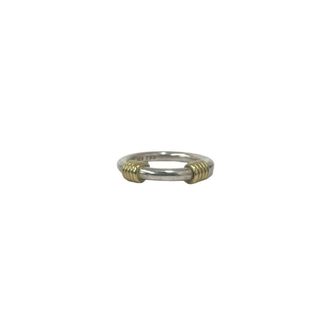 Tiffany & Co. Gold Silver Yellow Gold (18K) Silver 925 Band Ring (Pre-Owned)