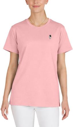 Dalix Womens Astronaut Jersey Relaxed Tee in Pink at Nordstrom, Size Xx-Large