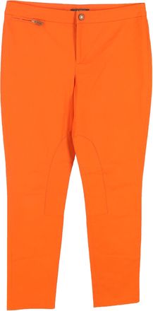 Lauren Ralph Lauren broek met ritszak in oranje katoen