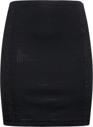 Silvian Heach Rok met decoratieve details over de hele stof - Dames - Korte rokken - Zwart - S - Polyester - Rokken
