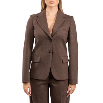 Max Mara Wkdferoce Blazer - Jackets - Mujer - Marr&oacute;n - XS