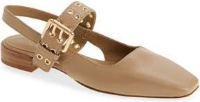 Rag & Bone Astra Slingback Flat in Warm Taupe at Nordstrom Rack, Size 10Us / 40Eu