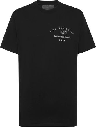 Philipp Plein Ronde Hals T-Shirt LHomme - Heren - T-shirts - Zwart - M - Katoen - Tops