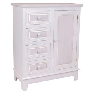 Wanderlust Deco Wanderlust Deco - Recibidor De Madera Blanco 66x32x84