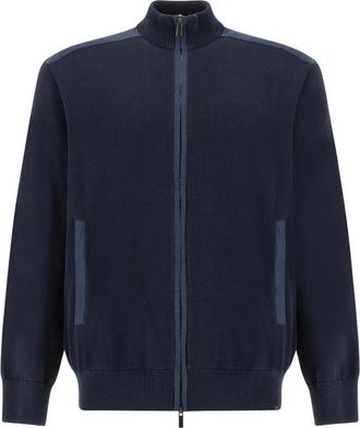 Paul & Shark Vesten 26411702 - Heren - Vesten met rits - Blauw - XL - Hoodies & sweatvesten