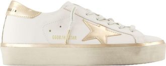 Golden Goose Hi Star Sneakers - Golden Goose Deluxe Brand - Leather - White