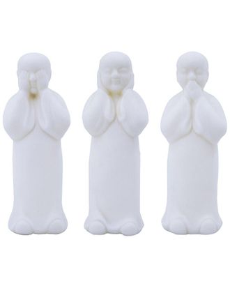 A&B Home Discontinued A&B Home Standing Monks Set Of 3