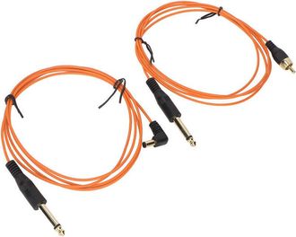 OEM Cable De Tatuaje Rca De 2 Piezas Con Clip, 1,8 M, Corriente Estable, Alta Conductividad, Cable Cc Naranja Para M&aacute;quina De Tatuar
