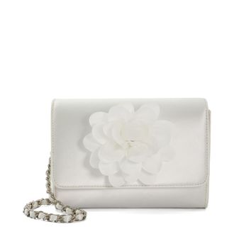 Dune London Womens Accessories Blossoming - Bag Matches - White Satin - One Size