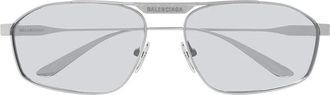 Balenciaga Tag 3.0 D-Frame Zonnebril - unisex - Zonnebrillen - Grijs - 63 MM - Nylon - Accessoires