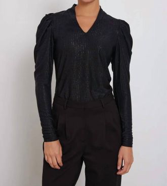 Bruuns Bazaar Blackberry Avalon Blouse In Blk