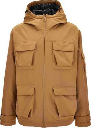 Versace Jeans Couture Giacca con cappuccio e tasca - Marrone