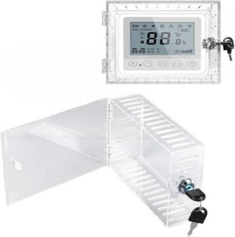 OEM Caja De Seguridad Para Termostato Con Llave, Cubierta Para Termostato Con Cerradura, Protector De Termostato De Acr&iacute;lico Transparente, Compatible Con 