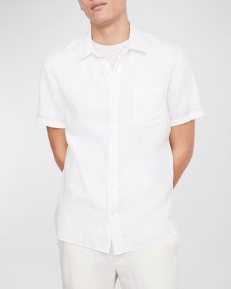 Vince Mens Linen Sport Shirt