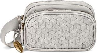 B&oslash;rn Millport Woven Leather Belt Bag in Dove at Nordstrom Rack
