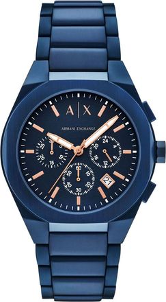 A|X Armani Exchange Mens Sync Blue Dial Watch