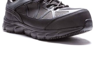 Prop&eacute;t Mens Seeley Composite Toe Work Shoe In Dark Grey/black