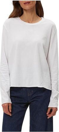 Michael Stars Aiko T-Shirts Womens White 100% Cotton Crew Neck GBO3619