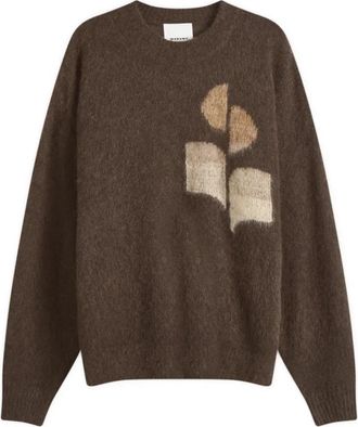 Isabel Marant Stijlvolle Pull Drany Trui - Heren - Ronde hals truien - Bruin - XS - Truien & Vesten