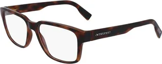 Lacoste Tortoiseshell Rectangle Full Rim Eyeglasses - Brown