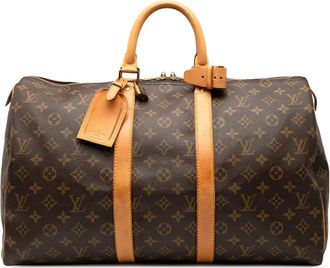 Louis Vuitton Borsa da viaggio Keepall 45 con monogramma 1991 - Marrone