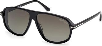 Tom Ford Guillaume Zonnebril - unisex - Zonnebrillen - Zwart - 61 MM - Accessoires
