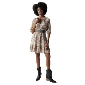 Salsa Dames, Jurken, Veelkleurig, Maat: M Poliester