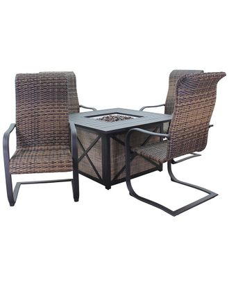 Courtyard Casual Santa Fe 5Pc Fire Pit Set