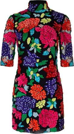 Naeem Khan Abito con perline - Nero