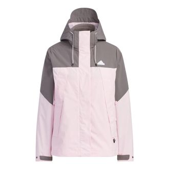adidas (WMNS) adidas City Escape 3-In-1 Fleece Jacket Asia Sizing Pink Grey JE8588